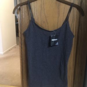 Forever 21 Charcoal Grey Top Small New